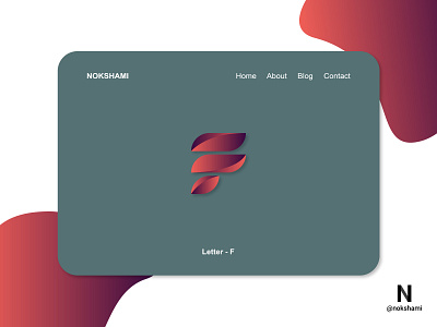 Letter F branding design logo2021 logodesign logofolio logoideas logoinspiration logotype modern logo nokshami whorahat