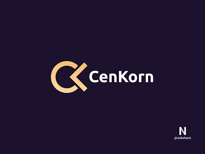 CenKorn (C+K) branding design logo2021 logodesign logofolio logoideas logoinspiration logotype monogram letter mark monogram logo nokshami whorahat