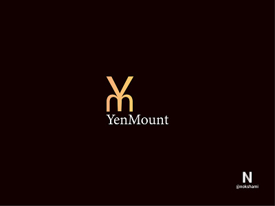 YenMount (Y+M) branding design logo2021 logodesign logofolio logoideas logoinspiration logotype monogram monogram letter mark nokshami whorahat