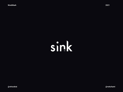 sink branding branding design design graphic design illustration logo logo2021 logodesign logodesigner logofolio logoideas logos logotype nokshami whorahat wordmark