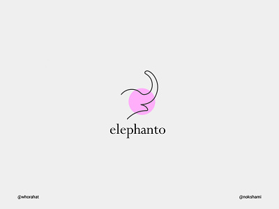 elephanto branding design design elephento logo logo2021 logodesign logofolio logoideas logos logotype minimal nokshami whorahat