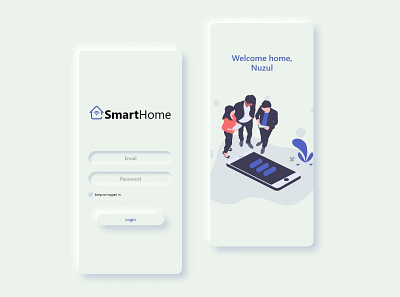UI Smart Home app design ui ux web website