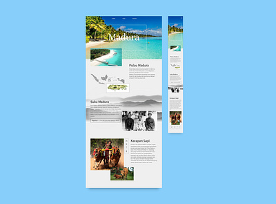 UI Madura Island app design illustration ui ux web website