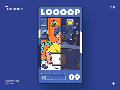 loop illustration ps sleep work