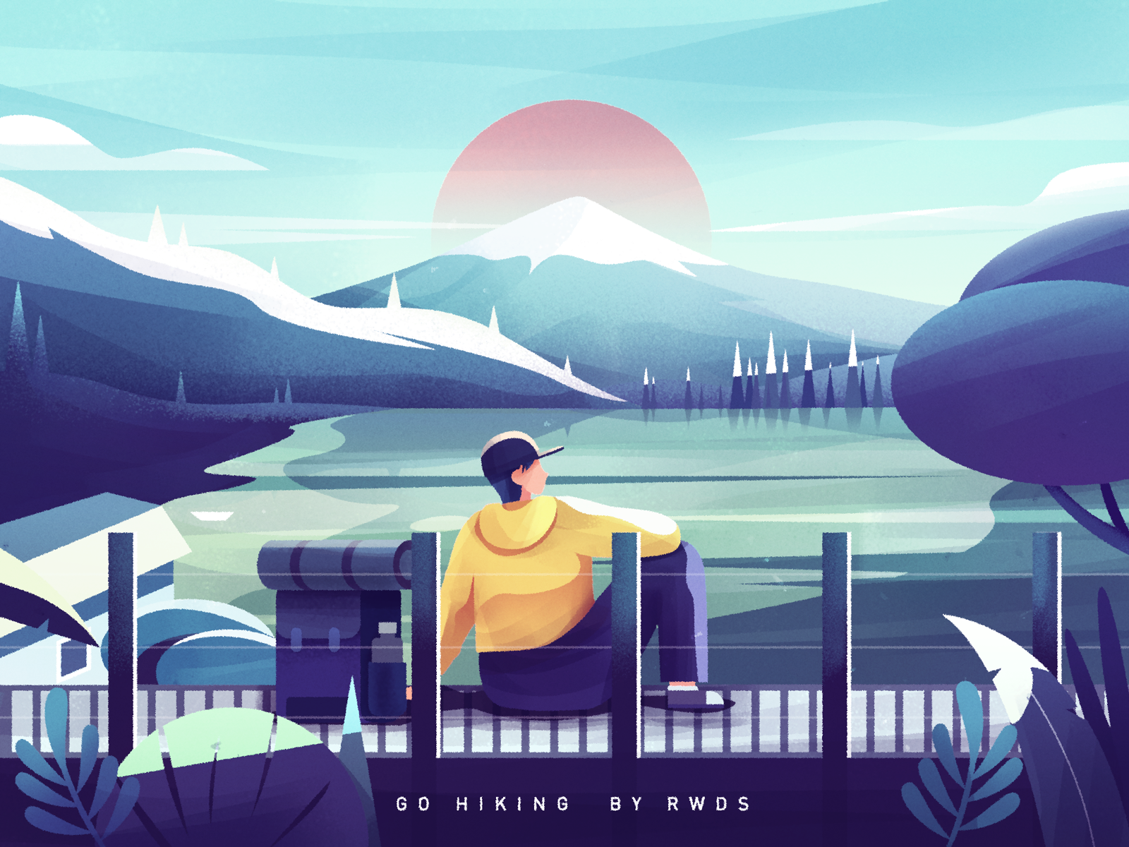 Hiking by Rw Studio on Dribbble