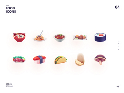 food icons4 branding design food icon icons illustration ps ui vector