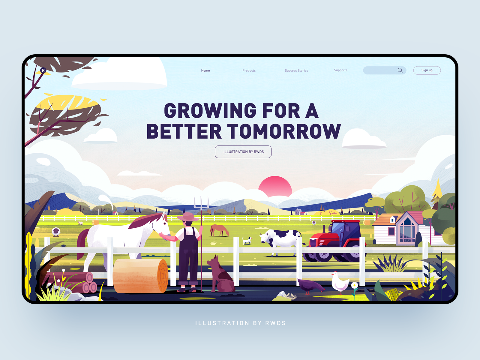 Farm by Rw Studio on Dribbble