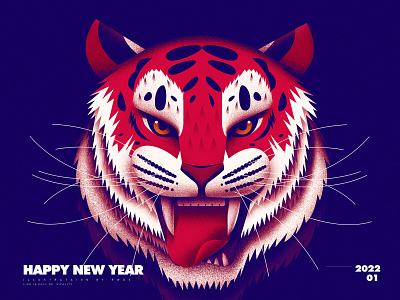 Year of the tiger illustration ps tiger vector