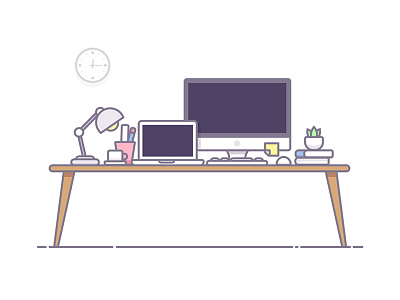 desk by Rw Studio on Dribbble