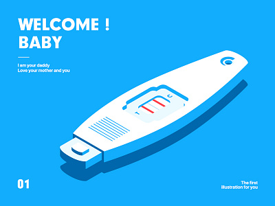 Welcome baby! baby china isometric pregnancy test kit pregnant son welcome