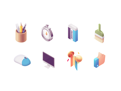 Icons Isometric4 computer eraser icon isometric like pen ps