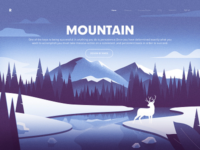 Mountain illustration mountain ps web