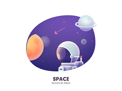 Space illustration ps space star