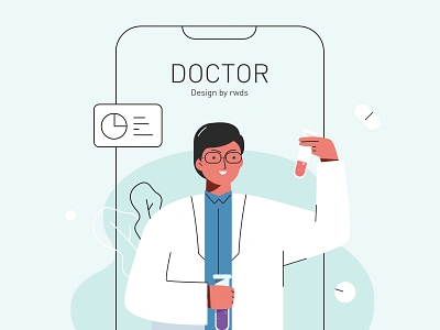 Doctor doctor drugs experiment illustration medicine office ps test