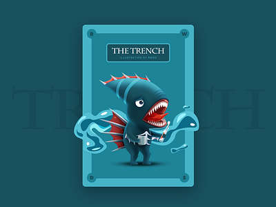 Trench animal fish illustration ip mascot ps trench