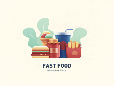 Fast food branding design eat fastfood hamburg icecream icon illustration rwds