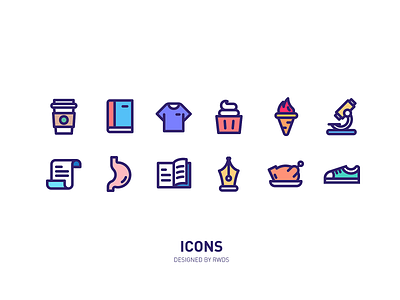 Icons book fire icon shoe