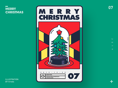 Merry Christmas design illustration ps vector