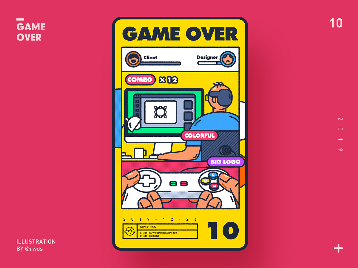 Game over by Rwds on Dribbble