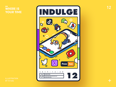 Indulge design illustration ps vector