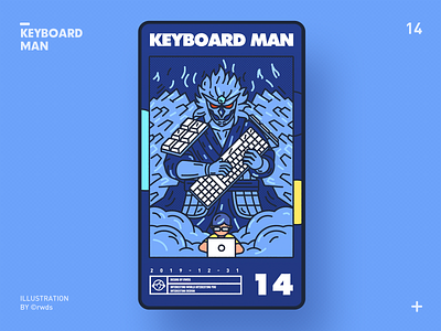 Keyboard Man design illustration ps vector