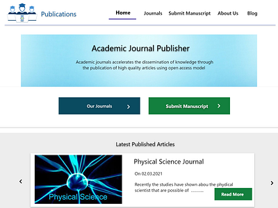 Academic Journal Publisher - Home Page