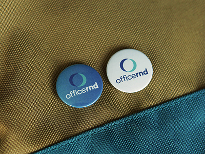 Pins for OfficeRND branding agency coworking design marketing agency marketing collateral pins software weare