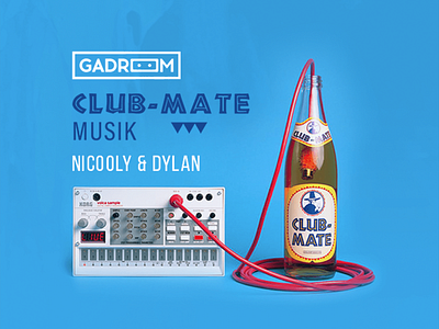 Club-Mate Musik Event Series Total Design event event branding event design graphic design graphic designer marketing music promotion promotional promotional design promotional flyer promotional material rave