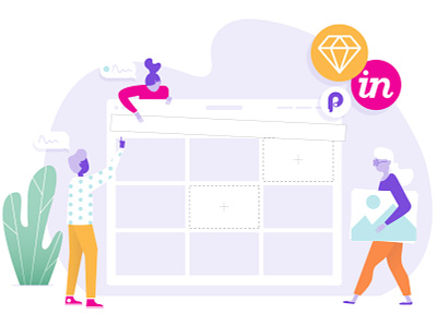 Team Product Illustration design design ops illustration product design spot illustration teamwork vector