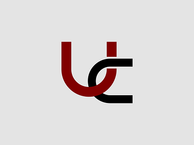 UC ( Umut Can ) app black brand branding design graphic design icon illustration logo logo design logodesign minimal red simple typography uc ui ux vector white