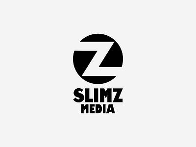 SLIMZ MEDIA app black brand branding design graphic design icon illustration logo logo design logodesign minimal red simple typography ui ux vector white