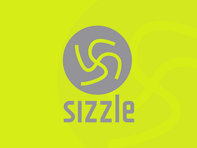 SIZZLE black brand branding design graphic design grey illustration lime green logo logo design logodesign minimal online courses simple sizzle logo ui ux vector welsh learning white