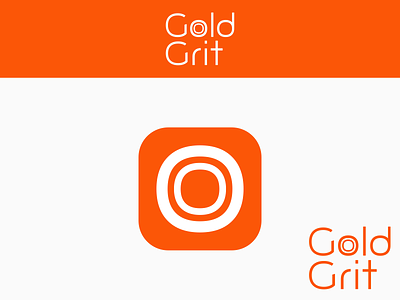GOLD GRIT branding college colors design graphic design learning marketing learning marketing logo logo logodesign marketing marketing logo minimal orange simple white wordmark