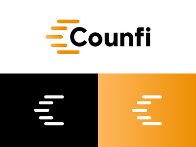 COUNFI agency black branding design digital marketing logo logodesign minimal simple white