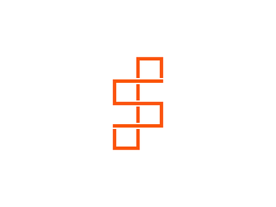 SJ 3d app black brand branding design graphic design illustration logo logo design logo mark logodesign minimal orange red simple typography ui vector white