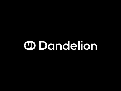 DANDELION 3d agency animation black brand branding d letter dandelion design graphic design illustration logo logo design logodesign media minimal motion graphics simple ui white