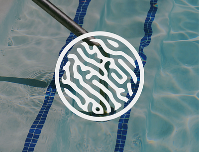 Pool wave branding graphic design logo