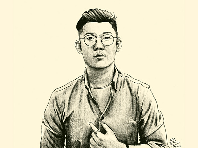 Portrait art asian design digital art illustration portrait procreate