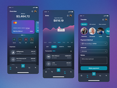 UI Marathon – E-Wallet app design ui ux wallet