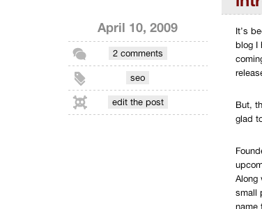 edit this post blog redesign skull