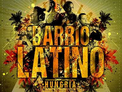 Barrio Latino Album Cover album artwork album cover design graphic design illustration latino logo music art trash typography