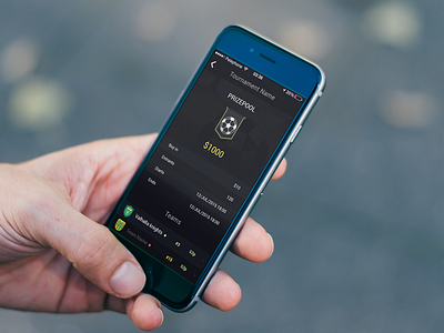 Fantasy Sports App, Tournament page app betting fantasy ios mobile sports ui ux