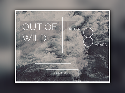 Out of wild cover dark non symmetric pop up storm symmetric ui ux water wild