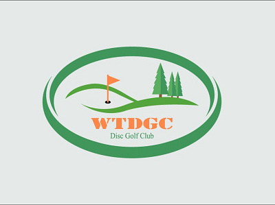 Disc golf logo branding design flat illustration logo logodesign minimal vector