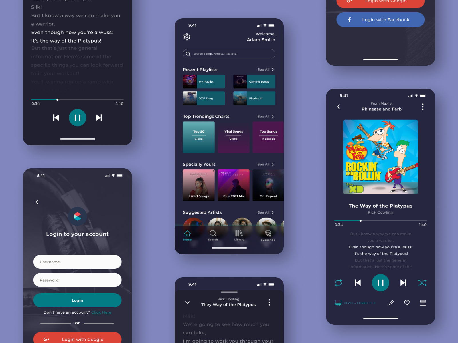 Musica - Music Streaming App by FAVE Solution on Dribbble