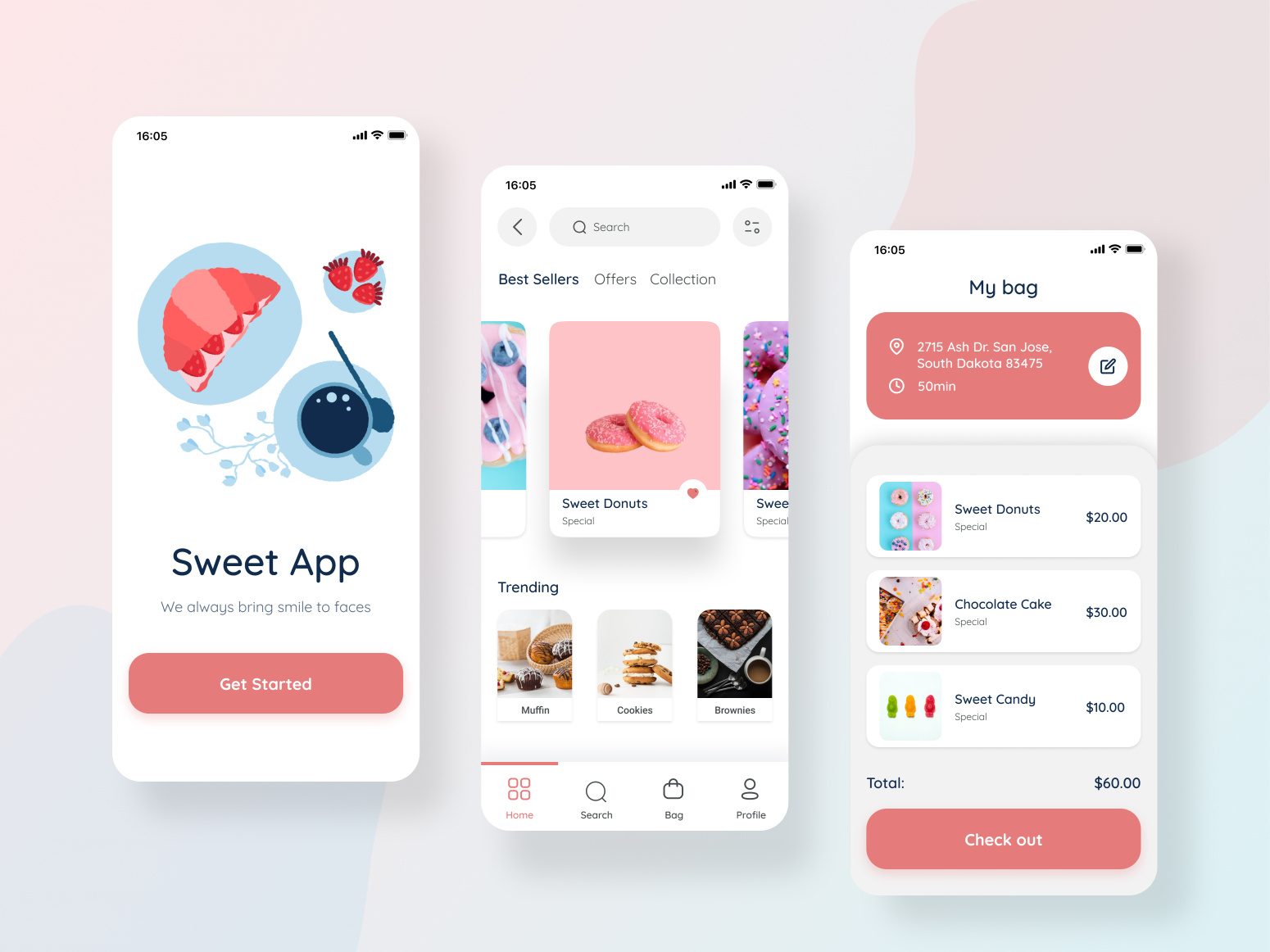 Sweet app by abdul rahim on Dribbble