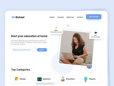 Elearning landing page