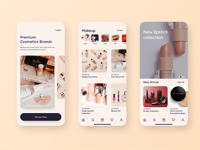 Beauty App android app apple beauty beauty app cosmetic cosmetic products design fashion figma homepage illustration ios logo loreal paris mobile ui ui ui ux ui design ui web design