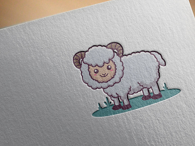 Cute sheep cartoon