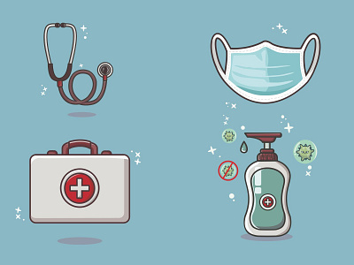 Medical set icon